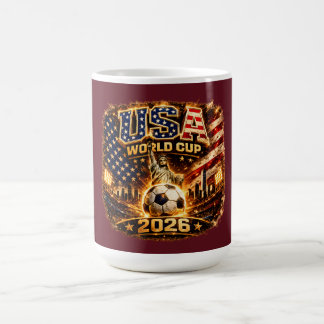 USA ワールドカップ 2026 ヴィンテージ リバティ サッカー アート カップ