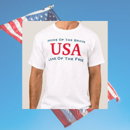USA 勇敢で自由な愛国者 Tシャツ