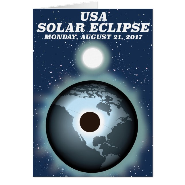 USA 太陽の Eclipse 2017ヴィンテージのポスター (正面)