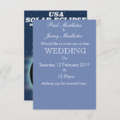 USA 太陽の Eclipse 2017ヴィンテージのポスター 招待状 (正面/裏面)