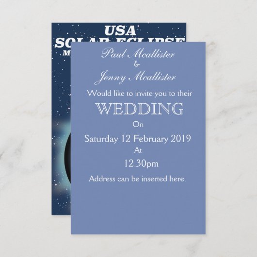 USA 太陽の Eclipse 2017ヴィンテージのポスター 招待状 (正面/裏面)