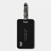 USA 恋しく思シルバークラウンラゲージタグ ラゲッジタグ (裏面縦)