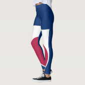USA 赤白青フィットネス レギンス (左)