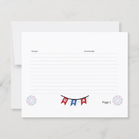 USA-1レシピカード (正面)