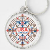 USA 1776-2026 キーホルダー (正面)