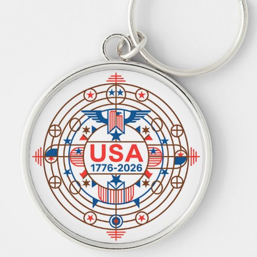 USA 1776-2026 キーホルダー (正面)