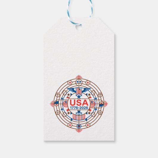 USA 1776-2026 ギフトタグ (裏面)