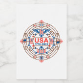 USA 1776-2026 ワインラベル (シングルラベル)