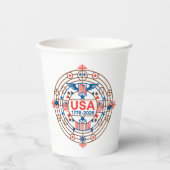 USA 1776-2026 紙コップ (正面)