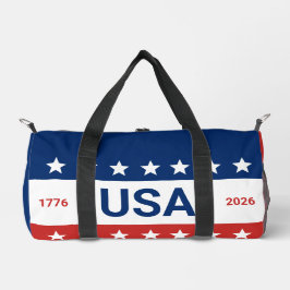 USA 1776 2026 250周年 赤 白 青 ダッフルバッグ