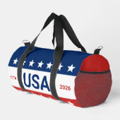 USA 1776 2026 250周年 赤 白 青 ダッフルバッグ (右コーナー)