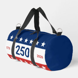 USA 1776 2026 250周年 赤 白 青 ダッフルバッグ