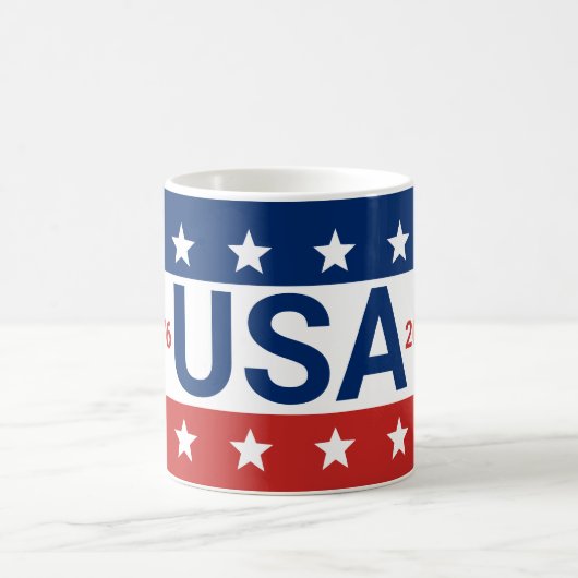 USA 1776 2026 250th Anniversary Red White Blue コーヒーマグカップ (中央)