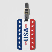 USA 1776 2026 250th Anniversary Red White Blue ラゲッジタグ (正面縦)