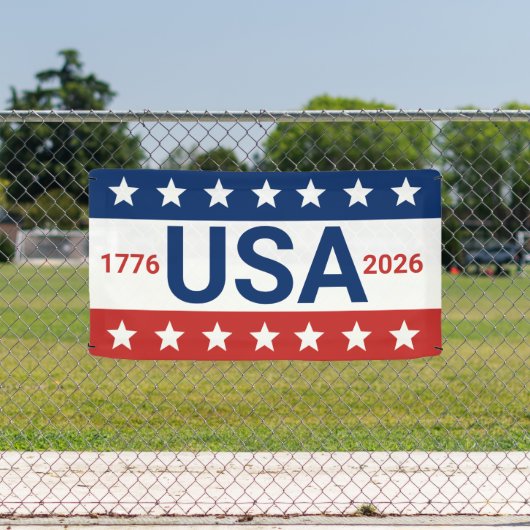 USA 1776 2026 250th Anniversary Red White Blue 横断幕 (インサイチュ)