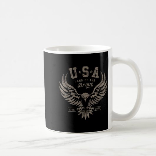 Usa 1776 2026 Anniversary Steel Gray  コーヒーマグカップ (右)