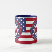 USA 1776 - 2026 With USA Flag マグカップ (中央)