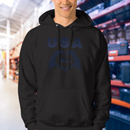 USA 1776 Skeleton Heart Hands Patriotic Hoodie パーカ