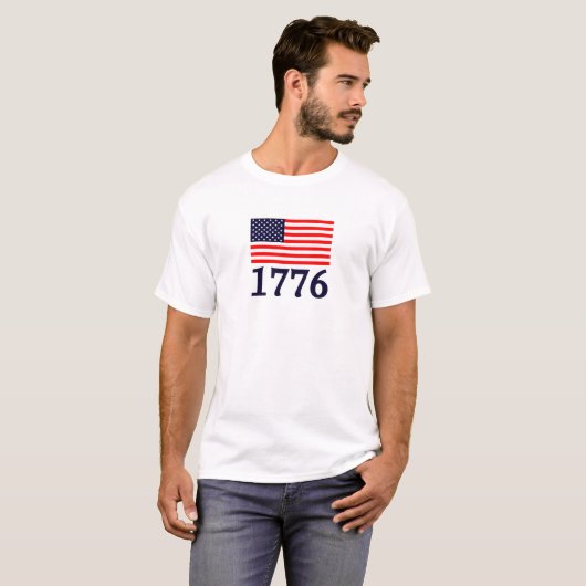 USA 1776 Tシャツ (正面フル)