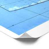 " USA: 1976 Hawaii detailed MAP ... ポスター (角)