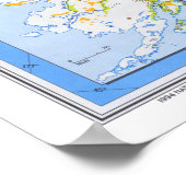 " USA: 1994/todayアラスカ – 詳細地図… ポスター (角)