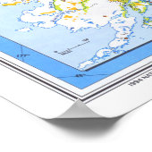 " USA: 1994/today Alaska - Detailed MAP ... ポスター (角)