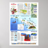 " USA: 1995 Hawaii Rediscoverin Map ... ポスター (正面)