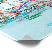 " USA: 2015/heute Florida - Detailerte Landkarte ポスター (角)