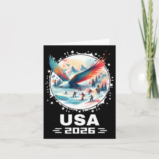 Usa 2026ゴー州ス統一されたウィンタースポーツUsaチーム20 カード (正面)