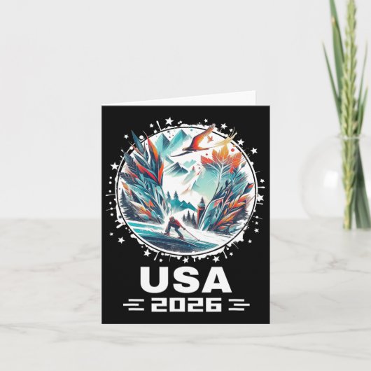 Usa 2026ゴー州ス統一されたウィンタースポーツUsaチーム20 カード (正面)