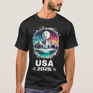 USA 2026 アメリカ合衆国冬季スポーツを応援しよう USAeam 2026 Tシャツ