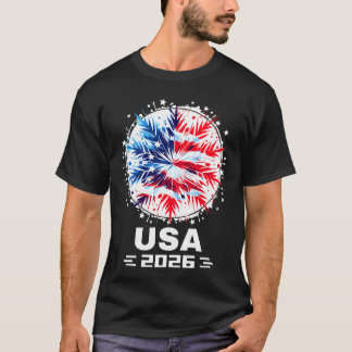 USA 2026 アメリカ合衆国冬季スポーツ応援 USAeam 2026 Tシャツ