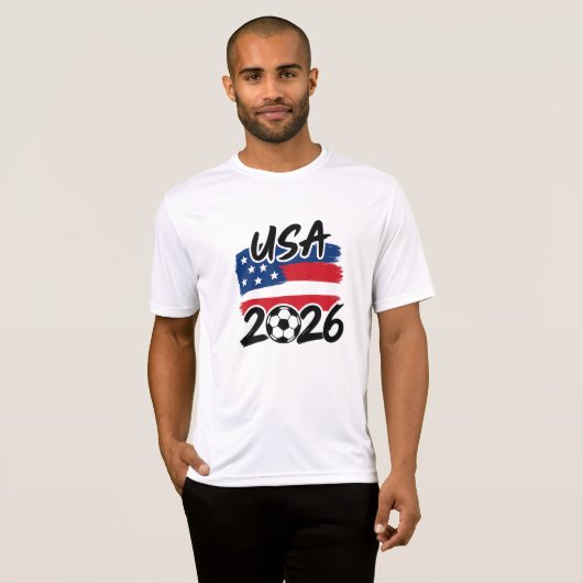 USA 2026 Soccer Design Tシャツ (正面フル)