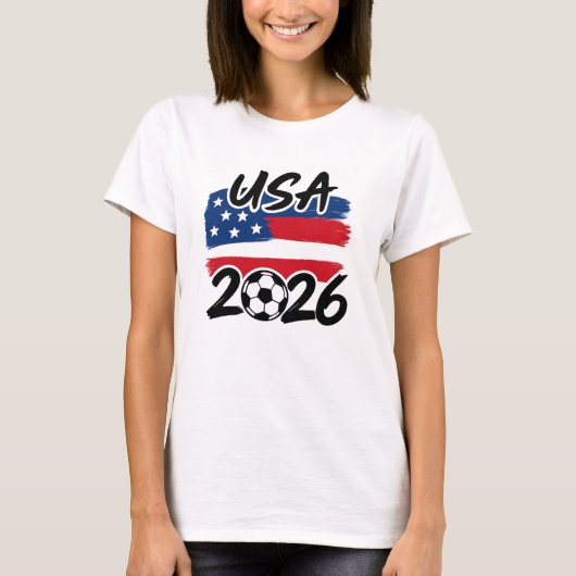 USA 2026 Soccer Design Tシャツ (正面)