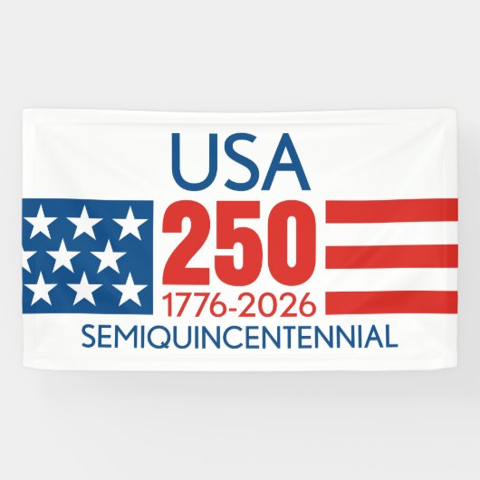 USA 250 - アメリカ生誕250年 - 星条旗 横断幕 (横)