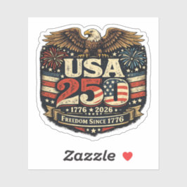 USA 250 バルダイーグル 1776-2026 パトリオティックステッカー シール