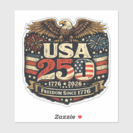 USA 250 バルダイーグル 1776-2026 パトリオティックステッカー シール