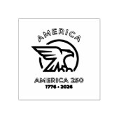 USA 250 | モダンな七月四日 ラバースタンプ (インプリント)