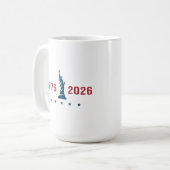 USA 250 リバティ 1776 2026 愛国  コーヒーマグカップ (正面左)