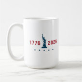 USA 250 リバティ 1776 2026 愛国  コーヒーマグカップ (左)