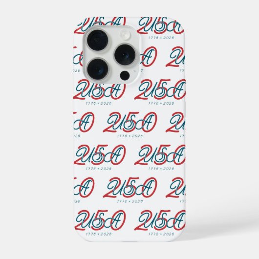 USA 250 ★ 創立1776年 iPhoneケース (裏面)