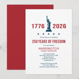 USA 250 家族再会 | 1776 2026 愛国 招待状
