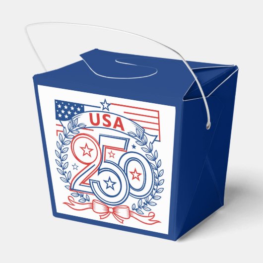 USA 250 愛国記念エンブレムデザイン フェイバーボックス (裏面サイド)