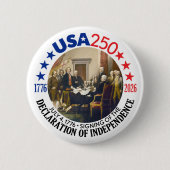 USA 250 - 1776-2026 - 独立宣言 缶バッジ (正面)