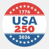 USA 250 - America's Birthday Classic - 1776-2026 ラウンドシール (正面)