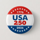 USA 250 - America's Birthday Classic - 1776-2026 缶バッジ (正面)