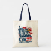 USA 250 America's Semiquincentenl Liberty & Eagle トートバッグ (裏面)