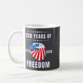 Usa 250 Anniversary Eagle 1776 To 2026 Patriotic A コーヒーマグカップ (左)