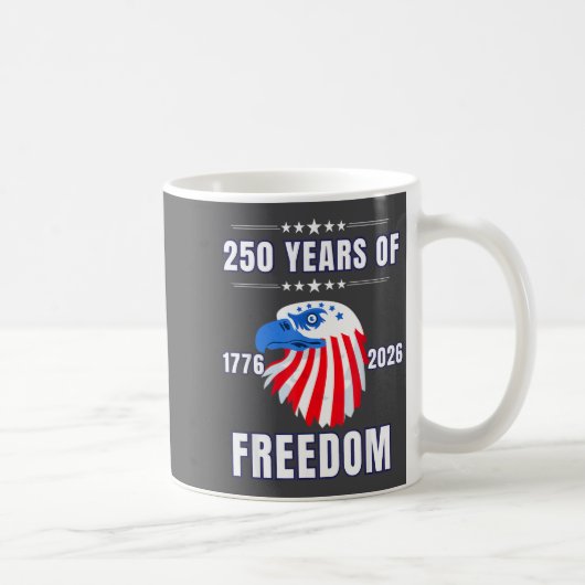 Usa 250 Anniversary Eagle 1776 To 2026 Patriotic A コーヒーマグカップ (右)