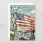 USA 250 Anniversary Patriotic American History シーズンカード (正面/裏面)